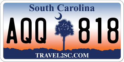 SC license plate AQQ818