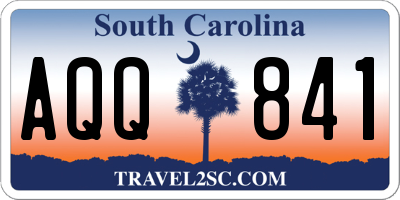 SC license plate AQQ841
