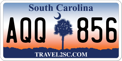SC license plate AQQ856
