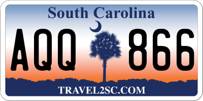 SC license plate AQQ866