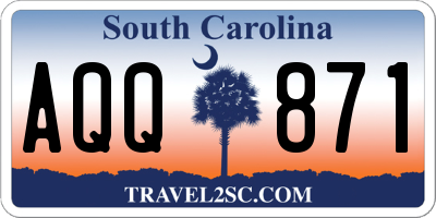 SC license plate AQQ871