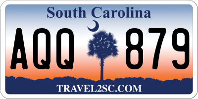SC license plate AQQ879
