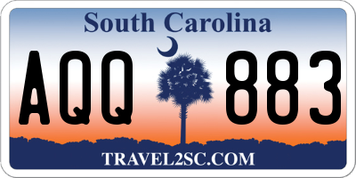 SC license plate AQQ883