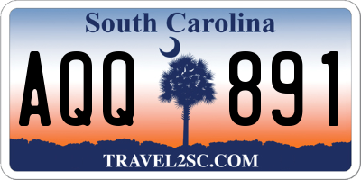 SC license plate AQQ891
