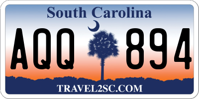 SC license plate AQQ894