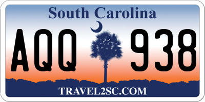 SC license plate AQQ938