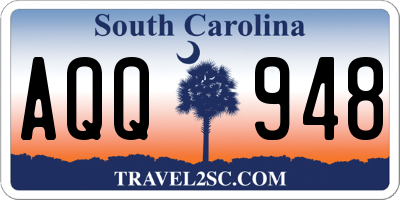 SC license plate AQQ948