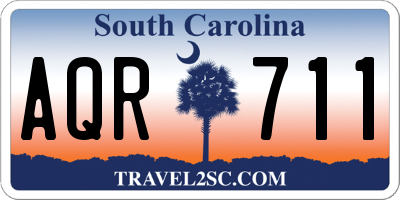 SC license plate AQR711