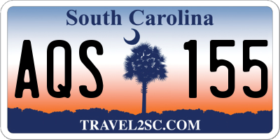 SC license plate AQS155