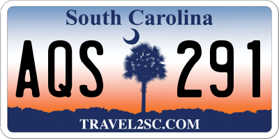 SC license plate AQS291