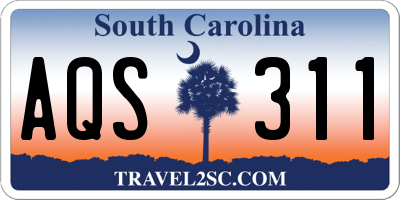 SC license plate AQS311