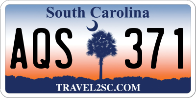 SC license plate AQS371