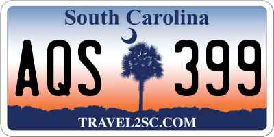 SC license plate AQS399