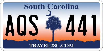 SC license plate AQS441
