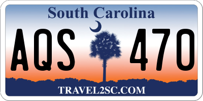 SC license plate AQS470
