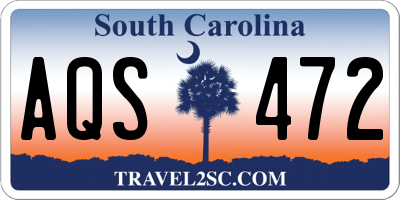 SC license plate AQS472