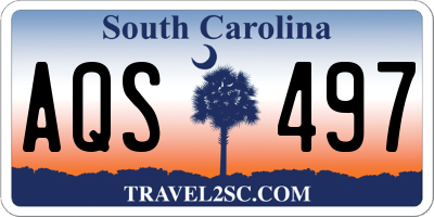 SC license plate AQS497