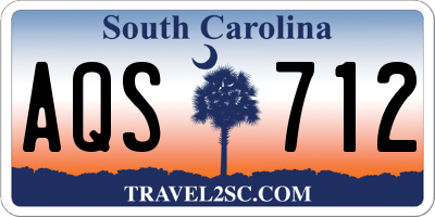 SC license plate AQS712