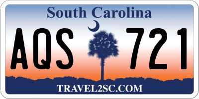 SC license plate AQS721