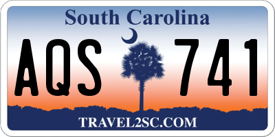 SC license plate AQS741