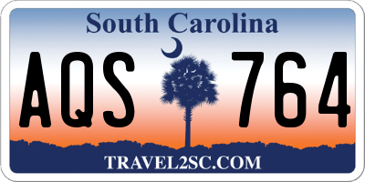 SC license plate AQS764
