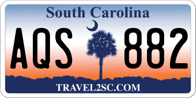 SC license plate AQS882
