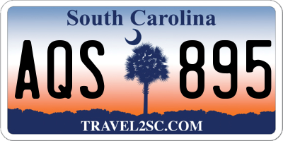 SC license plate AQS895