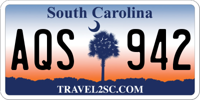 SC license plate AQS942