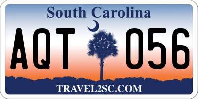 SC license plate AQT056