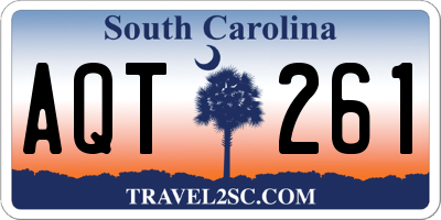 SC license plate AQT261