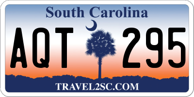 SC license plate AQT295