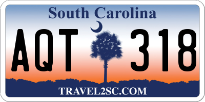 SC license plate AQT318