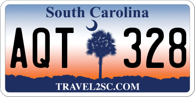 SC license plate AQT328