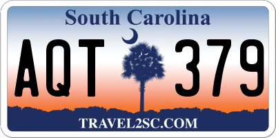SC license plate AQT379