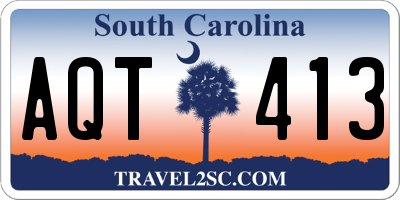 SC license plate AQT413