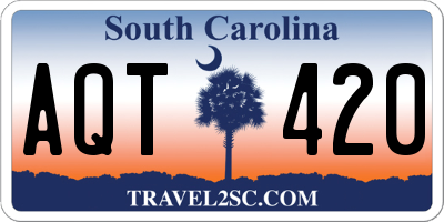 SC license plate AQT420