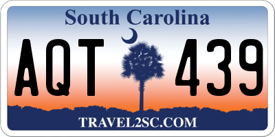 SC license plate AQT439