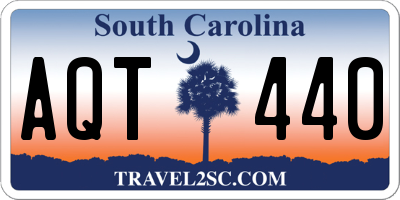 SC license plate AQT440