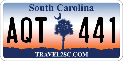 SC license plate AQT441