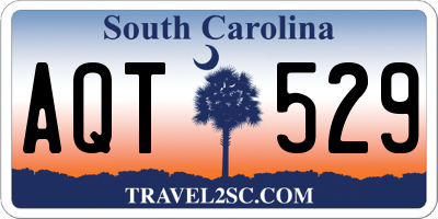SC license plate AQT529