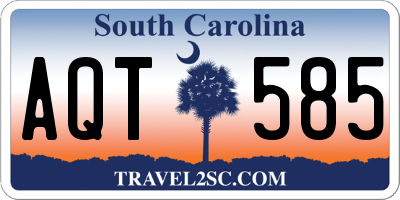 SC license plate AQT585