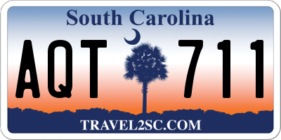 SC license plate AQT711