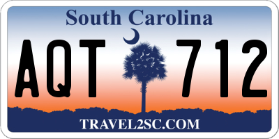 SC license plate AQT712