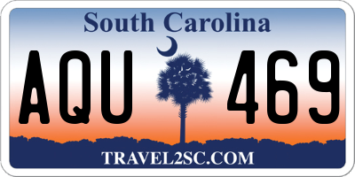 SC license plate AQU469