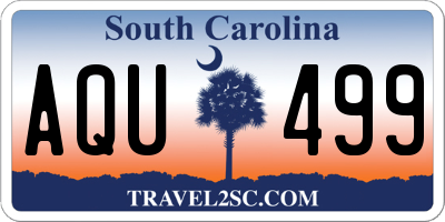 SC license plate AQU499