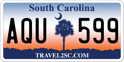 SC license plate AQU599