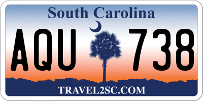 SC license plate AQU738