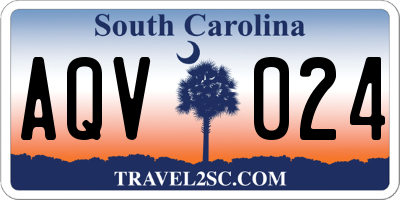 SC license plate AQV024