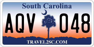 SC license plate AQV048