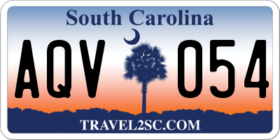 SC license plate AQV054